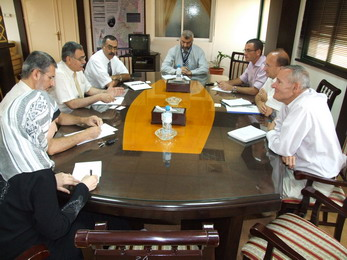 IUG President Receives a Delegation from Carter Center for Peace